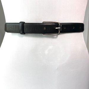 VINTAGE Ann Taylor Genuine Italian Leather Belt, Black